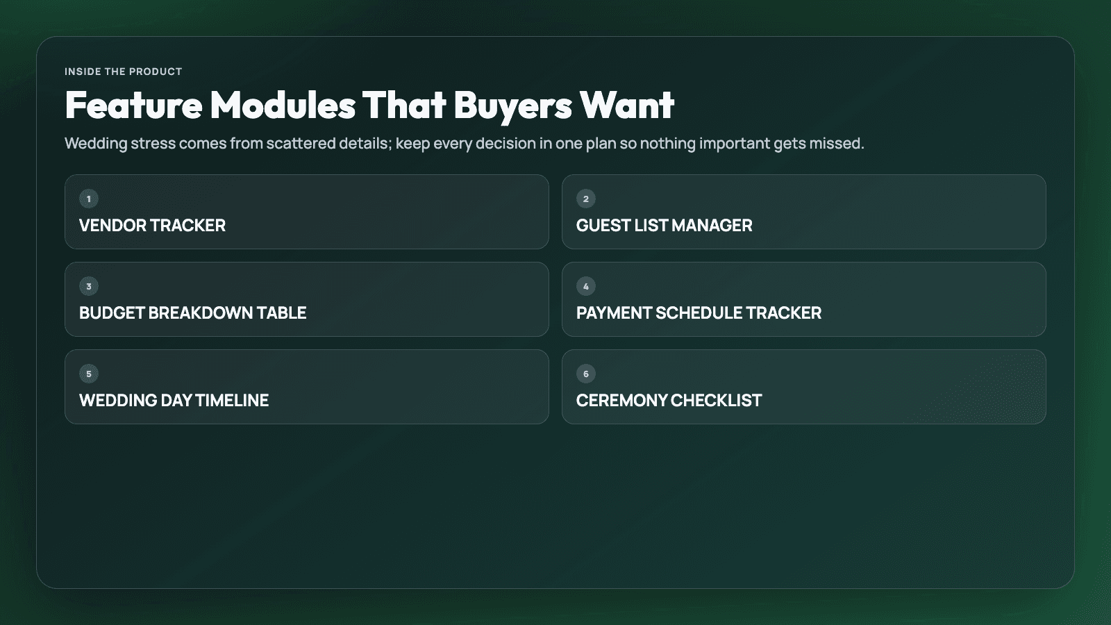 Wedding Planner for Couples - Budget, Guests, Vendors, Timeline thumbnail 2