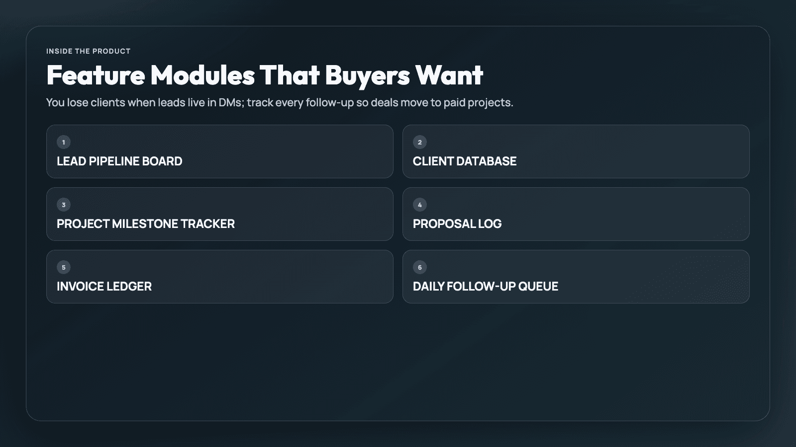 Freelance CRM for Designers - Clients, Projects, Invoices thumbnail 2