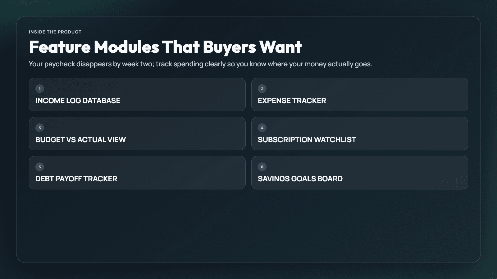 Monthly Budget Tracker for Real-Life Spending in Notion thumbnail 2