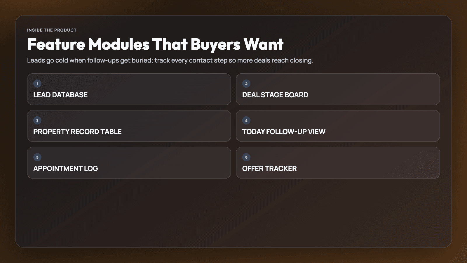 Realtor Deal Tracker - Leads, Follow-Ups, Closings in Notion thumbnail 2