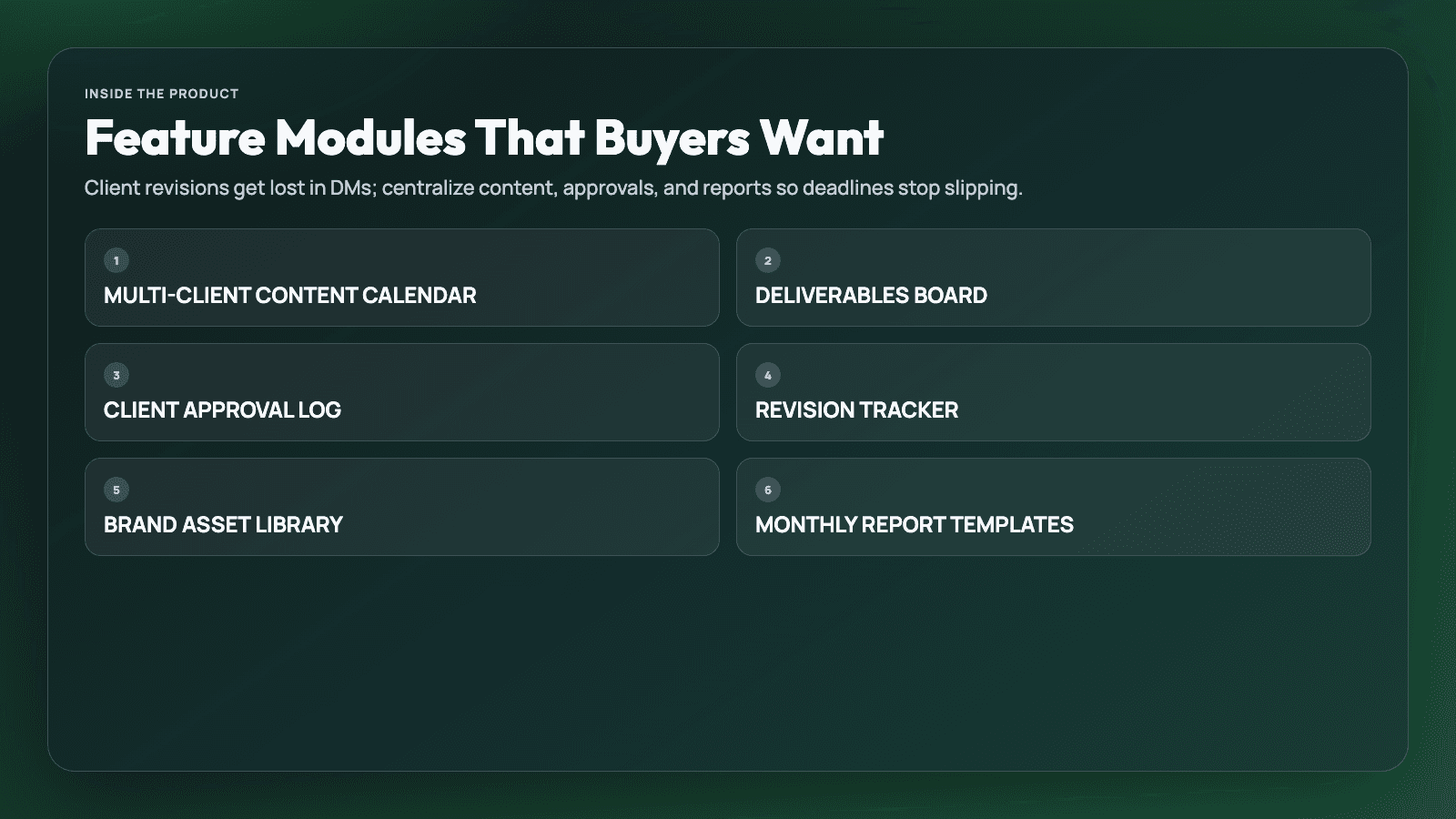 Social Media Client Planner - Content, Approvals, Reports thumbnail 2