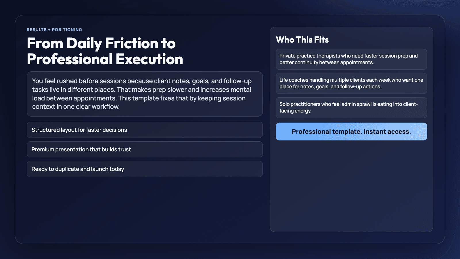 Therapist Session Tracker - Notes, Goals, Follow-Ups thumbnail 3
