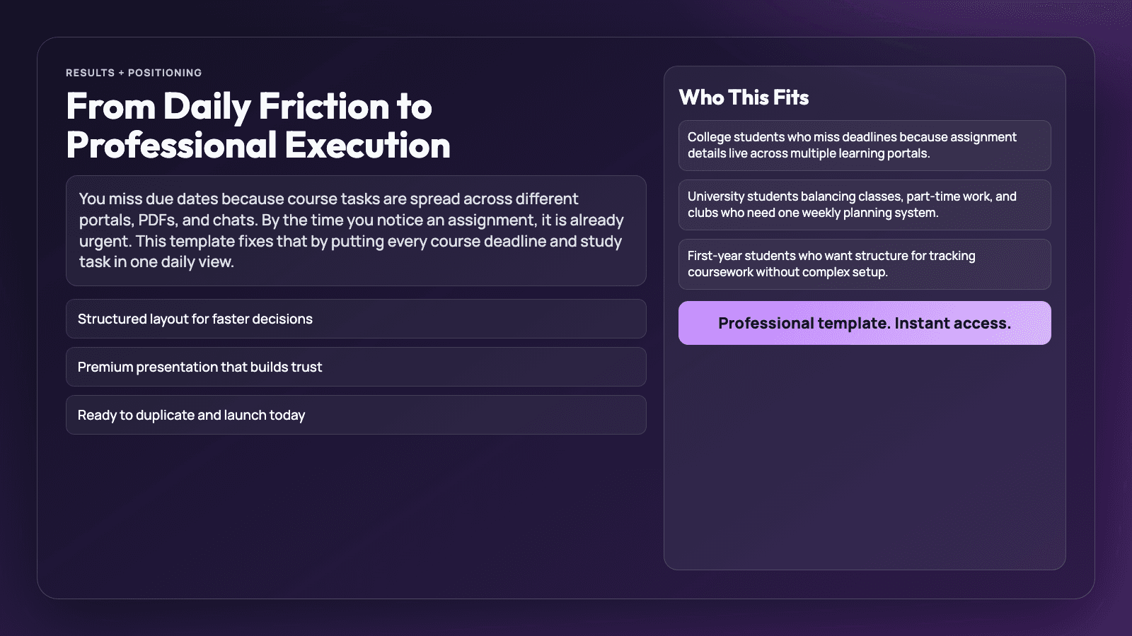 Semester Planner for College Students - Deadlines and Study thumbnail 3